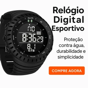 Melhor Relógio a Prova d'água Masculino Relógio Digital Esportivo Moderno